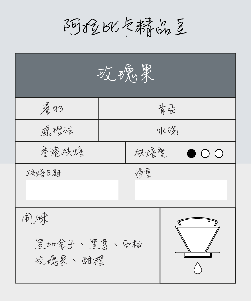 單品手沖豆 |肯亞 | 玫瑰果 | 清甜果香 | 淺烘焙 | 咖啡豆 | 100g 或 200g